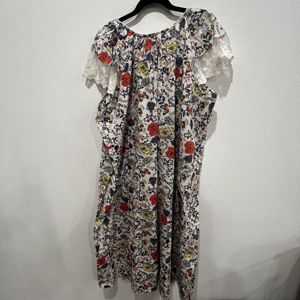 Vtg Expressions Women’s Floral Embroidered Pleated Lace Nightgown Plus Sz 3XL - Picture 5 of 8